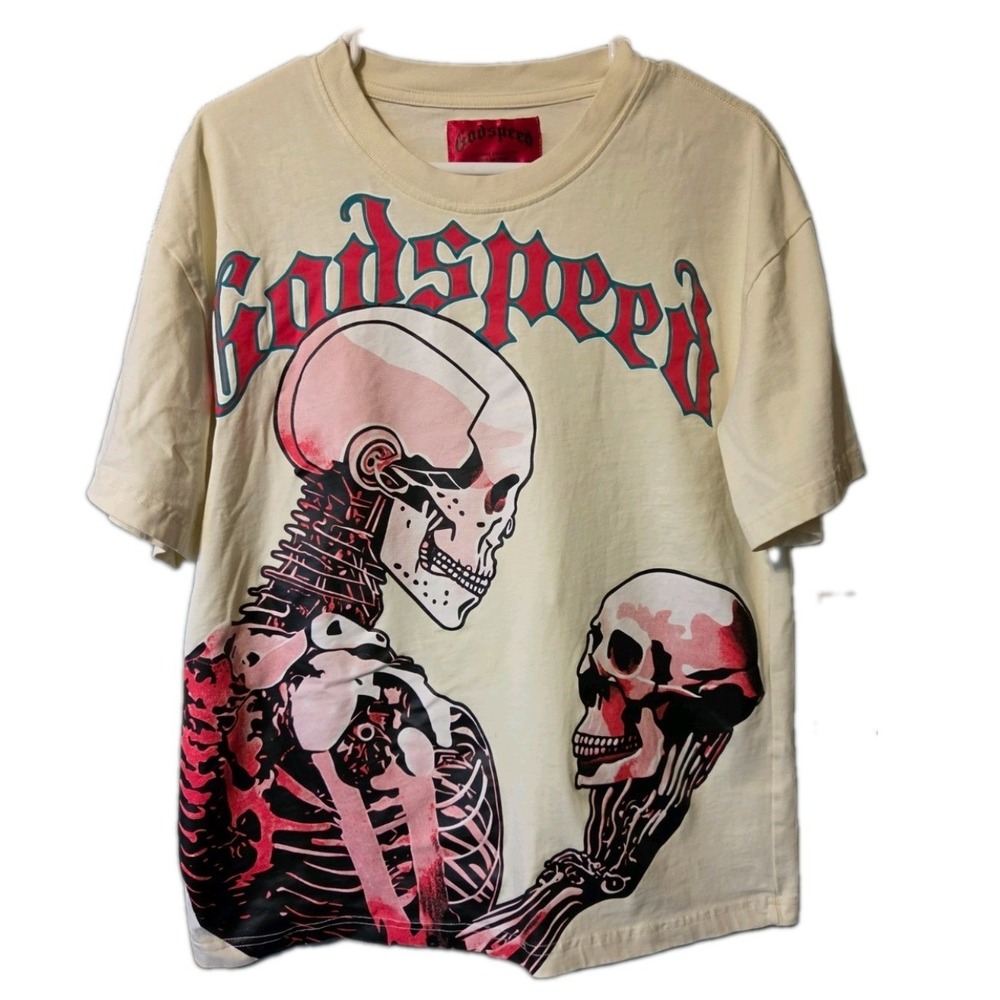 Godspeed Mainline Collection 2024 Archives Skeleton Skull Graphic Tee Cream M